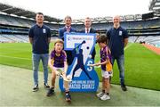 7 August 2018; The Beacon Hospital All-Ireland Hurling Sevens, organised by Kilmacud Crokes GAA Club and kindly sponsored this year, for the first time, by Beacon Hospital was officially launched in Croke Park. Pictured at the launch are hurlers, Bill O'Carroll, left, and Fergal Whitely, right, with Mark Lohan, Chairman, Hurling 7s Committee Chairman, Brian Fitzgerald, Deputy CEO, Beacon Hospital, and Under 10 Kilmacud Crokes hurlers Michael Lyng, left, and Cian Manning. Photo by Ramsey Cardy/Sportsfile