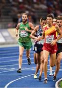7 August 2018; Stephen Scullion of Ireland, left, competing in the Men's 10,000m event during Day 1 of the 2018 European Athletics Championships at The Olympic Stadium in Berlin, Germany. Photo by Sam Barnes/Sportsfile