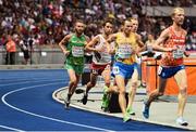 7 August 2018; Stephen Scullion of Ireland, left, competing in the Men's 10,000m event during Day 1 of the 2018 European Athletics Championships at The Olympic Stadium in Berlin, Germany. Photo by Sam Barnes/Sportsfile