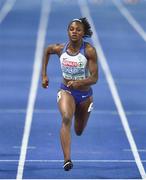7 August 2018; Dina Asher-Smith of Great Britain, on her way to winning the Women's 100m during Day 1 of the 2018 European Athletics Championships at The Olympic Stadium in Berlin, Germany. Photo by Sam Barnes/Sportsfile