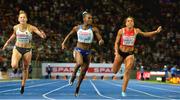 7 August 2018; Dina Asher-Smith of Great Britain, centre, on her way to winning the Women's 100m during Day 1 of the 2018 European Athletics Championships at The Olympic Stadium in Berlin, Germany. Photo by Sam Barnes/Sportsfile