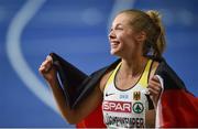 7 August 2018; Gina Lückenkemper of Germany reacts after finishing second in the Women's 100m Final during Day 1 of the 2018 European Athletics Championships at The Olympic Stadium in Berlin, Germany. Photo by Sam Barnes/Sportsfile