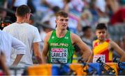8 August 2018; Marcus Lawler of Ireland, is interviewed by David Gillick for RTE, after competing in the Men's 200m Heats during Day 2 of the 2018 European Athletics Championships at The Olympic Stadium in Berlin, Germany. Photo by Sam Barnes/Sportsfile