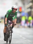 7 August 2018; Kelly Murphy of Ireland competing in the Women's Time Trial during day seven of the 2018 European Championships in Glasgow City Centre, Scotland. Photo by David Fitzgerald/Sportsfile