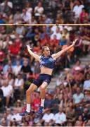 8 August 2018; Romain Martin of France celebrates a clearance whilst competing in the Men's Decathlon Pole Vault event during Day 2 of the 2018 European Athletics Championships at The Olympic Stadium in Berlin, Germany. Photo by Sam Barnes/Sportsfile