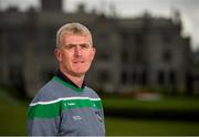 8 August 2018; Limerick manager John Kiely poses for a portrait during a Limerick Hurling Press Conference at the Adare Manor Hotel and Golf Resort in Limerick ahead of the GAA Hurling All-Ireland Senior Championship Final. Photo by Diarmuid Greene/Sportsfile