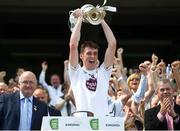 5 August 2018; Kildare captain Aaron Masterson lifts the cup after the EirGrid GAA Football All-Ireland U20 Championship final match between Mayo and Kildare at Croke Park in Dublin. Photo by Daire Brennan/Sportsfile