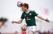 6 August 2018; Kevin McHattie of Derry City during the EA Sports Cup semi-final match between Sligo Rovers and Derry City at the Showgrounds in Sligo. Photo by Stephen McCarthy/Sportsfile