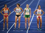 8 August 2018; Emma Mitchell of Ireland, second from left, prior to the Women's 10,000m final during Day 2 of the 2018 European Athletics Championships at Berlin in Germany. Photo by Sam Barnes/Sportsfile