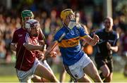 8 August 2018; Mark Kehoe of Tipperary in action against Jack Fitzpatrick of Galway during the Bord Gais Energy GAA Hurling All-Ireland U21 Championship Semi-Final match between Galway and Tipperary at the Gaelic Grounds in Limerick. Photo by Diarmuid Greene/Sportsfile