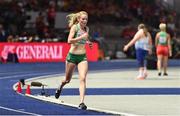 8 August 2018; Emma Mitchell of Ireland competing in the Women's 10,000m final event during Day 2 of the 2018 European Athletics Championships at The Olympic Stadium in Berlin, Germany. Photo by Sam Barnes/Sportsfile