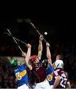 8 August 2018; Jack Canning of Galway in action against Brian McGrath, left, and Jerome Cahill of Tipperary during the Bord Gais Energy GAA Hurling All-Ireland U21 Championship Semi-Final match between Galway and Tipperary at the Gaelic Grounds in Limerick. Photo by Diarmuid Greene/Sportsfile
