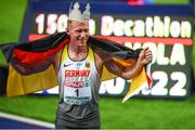 8 August 2018; Arthur Abele of Germany after winning the Men's Decathlon during Day 2 of the 2018 European Athletics Championships at The Olympic Stadium in Berlin, Germany. Photo by Sam Barnes/Sportsfile