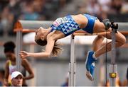 8 August 2018; Elena Vallortigara of Italy competing in Women's High Jump Qualifying during Day 2 of the 2018 European Athletics Championships at Berlin in Germany. Photo by Sam Barnes/Sportsfile