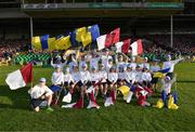 8 August 2018; Bord Gáis Energy Flagbearers at the Bord Gais Energy GAA Hurling All-Ireland U21 Championship Semi-Final match between Galway and Tipperary at the Gaelic Grounds in Limerick. Photo by Diarmuid Greene/Sportsfile