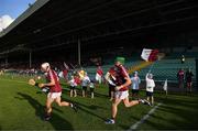8 August 2018; Bord Gáis Energy flagbearers at the Bord Gais Energy GAA Hurling All-Ireland U21 Championship Semi-Final match between Galway and Tipperary at the Gaelic Grounds in Limerick. Photo by Diarmuid Greene/Sportsfile