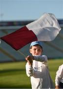 8 August 2018; Bord Gáis Energy flagbearers at the Bord Gais Energy GAA Hurling All-Ireland U21 Championship Semi-Final match between Galway and Tipperary at the Gaelic Grounds in Limerick. Photo by Diarmuid Greene/Sportsfile