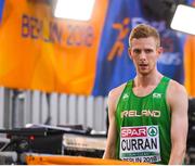 9 August 2018; Zak Curran of Ireland, after competing in the Men's 800m event during Day 3 of the 2018 European Athletics Championships at The Olympic Stadium in Berlin, Germany. Photo by Sam Barnes/Sportsfile