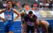 9 August 2018; Zak Curran of Ireland, second from left, competing in the Men's 800m event during Day 3 of the 2018 European Athletics Championships at The Olympic Stadium in Berlin, Germany. Photo by Sam Barnes/Sportsfile