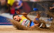 9 August 2018; Maryna Bekh of Ukraine competing in the Women's Long Jump Qualifications during Day 3 of the 2018 European Athletics Championships at The Olympic Stadium in Berlin, Germany. Photo by Sam Barnes/Sportsfile