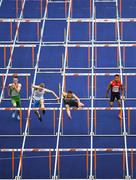 9 August 2018; A general view of the action from the Men' 200m Hurdles during Day 3 of the 2018 European Athletics Championships at The Olympic Stadium in Berlin, Germany. Photo by Sam Barnes/Sportsfile