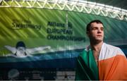 9 August 2018; Team Ireland swimmer James Scully at the National Aquatic Centre in Dublin where he will be the first member of Team Ireland in the pool for the World Para Swimming Allianz European Championships being held from 13-19 August 2018. Photo by Stephen McCarthy/Sportsfile
