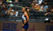 9 August 2018; Ásdís Hjálmsdóttir of Iceland competing in the Women's Javelin Throw Qualifying during Day 3 of the 2018 European Athletics Championships at The Olympic Stadium in Berlin, Germany. Photo by Sam Barnes/Sportsfile