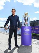 9 August 2018; England and Manchester United football legend Gary Neville touched down in Dublin today to officially launch the second year of Cadbury’s partnership with the Premier League, as ‘Official Snack Partner’. Accompanied by the Premier League Trophy, Gary paid a visit to Dublin’s Grand Canal Square to take part in the Cadbury Premier League Kicking Challenge – a penalty shootout where football fans were given the opportunity to win prizes, including flights and Premier League tickets, by scoring goals on a floating pontoon, in Grand Canal Dock. Photo by Ramsey Cardy/Sportsfile