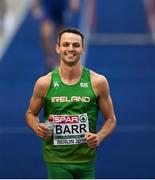 9 August 2018; Thomas Barr of Ireland warms up prior to the Men's 400m hurdles final during Day 3 of the 2018 European Athletics Championships at Berlin in Germany. Photo by Sam Barnes/Sportsfile