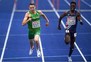9 August 2018; Thomas Barr of Ireland on his way to winning a bronze medal following the Men's 400m Hurdles Final during Day 3 of the 2018 European Athletics Championships at The Olympic Stadium in Berlin, Germany. Photo by Sam Barnes/Sportsfile