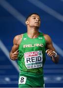9 August 2018; Leon Reid of Ireland after competing in the Men's 200m Final during Day 3 of the 2018 European Athletics Championships at The Olympic Stadium in Berlin, Germany. Photo by Sam Barnes/Sportsfile