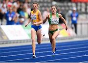 10 August 2018; Phil Healy of Ireland, right, competing in the Women's 200m event heats during Day 4 of the 2018 European Athletics Championships at The Olympic Stadium in Berlin, Germany. Photo by Sam Barnes/Sportsfile