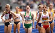 10 August 2018; Ciara Mageean of Ireland, centre, after competing in the Women's 1500m event during Day 4 of the 2018 European Athletics Championships at The Olympic Stadium in Berlin, Germany. Photo by Sam Barnes/Sportsfile