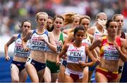 10 August 2018; Ciara Mageean of Ireland, third from left, competing in the Women's 1500m event during Day 4 of the 2018 European Athletics Championships at The Olympic Stadium in Berlin, Germany. Photo by Sam Barnes/Sportsfile