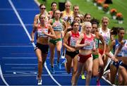 10 August 2018; Kerry O'Flaherty of Ireland, third from left, competing in the Women's 3000m Steeplechase event during Day 4 of the 2018 European Athletics Championships at The Olympic Stadium in Berlin, Germany. Photo by Sam Barnes/Sportsfile