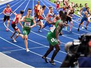 10 August 2018; Chris O'Donnell of Ireland passes the baton to Brandon Arrey of Ireland whilst competing in the Men's 4x400m Relay event during Day 4 of the 2018 European Athletics Championships at The Olympic Stadium in Berlin, Germany. Photo by Sam Barnes/Sportsfile
