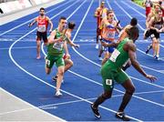 10 August 2018; Chris O'Donnell of Ireland passes the baton to Brandon Arrey of Ireland whilst competing in the Men's 4x400m Relay event during Day 4 of the 2018 European Athletics Championships at The Olympic Stadium in Berlin, Germany. Photo by Sam Barnes/Sportsfile