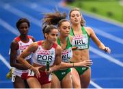 10 August 2018; Sophie Becker of Ireland, right passes the baton to Davicia Patterson competing in the Women's 4x400m relay event during Day 4 of the 2018 European Athletics Championships at The Olympic Stadium in Berlin, Germany. Photo by Sam Barnes/Sportsfile