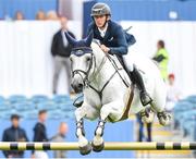 9 August 2018; Bertram Allen of Ireland competing on Gin Chin Van Het Lindenhof during the Stablelab Stakes during the StenaLine Dublin Horse Show at the RDS Arena in Dublin. Photo by Matt Browne/Sportsfile