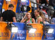 10 August 2018; Kerry O'Flaherty, right, and Michelle Finn after competing in the Women's 3000m Steeplechase event during Day 4 of the 2018 European Athletics Championships at Berlin in Germany. Photo by Sam Barnes/Sportsfile