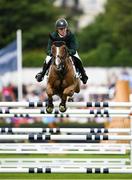 10 August 2018; Shane Sweetnam from Ireland competing on Main Road during the Nations Cup during the StenaLine Dublin Horse Show at the RDS Arena in Dublin. Photo by Harry Murphy/Sportsfile