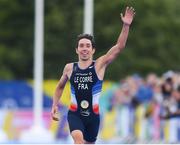 10 August 2018; Pierre Le Corre of France on his way to winning the Men's Triathlon during day nine of the 2018 European Championships at Strathclyde Country Park in Glasgow, Scotland. Photo by David Fitzgerald/Sportsfile