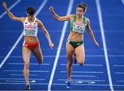 10 August 2018; Phil Healy, right, of Ireland and Anna Kielbasinska of Poland competing in the Women's 200m Semi-Final during Day 4 of the 2018 European Athletics Championships at The Olympic Stadium in Berlin, Germany. Photo by Sam Barnes/Sportsfile