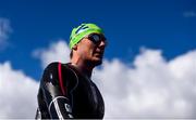 10 August 2018; Adrien Briffod of Switzerland prior to the Men's Triathlon during day nine of the 2018 European Championships at Strathclyde Country Park in Glasgow, Scotland. Photo by David Fitzgerald/Sportsfile