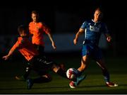 10 August 2018; Darragh Markey of St Patrick's Athletic in action against Jack Cronin of Inchicore Athletic during the Irish Daily Mail FAI Cup First Round match between Inchicore Athletic and St Patrick's Athletic at Richmond Park in Inchicore, Dublin. Photo by Stephen McCarthy/Sportsfile