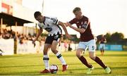 10 August 2018; Robbie Benson of Dundalk in action against David Hurley of Cobh Ramblers during the Irish Daily Mail FAI Cup First Round match between Dundalk and Cobh Ramblers at Oriel Park, in Dundalk. Photo by Ben McShane/Sportsfile