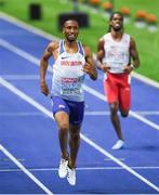 10 August 2018; Matthew Hudson-Smith of Great Britain on his way to winning a gold medal in the Men's 400m during Day 4 of the 2018 European Athletics Championships at The Olympic Stadium in Berlin, Germany. Photo by Sam Barnes/Sportsfile