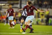 10 August 2018; James McSweeney of Cobh Ramblers in action against Sam Byrne of Dundalk during the Irish Daily Mail FAI Cup First Round match between Dundalk and Cobh Ramblers at Oriel Park, in Dundalk. Photo by Ben McShane/Sportsfile