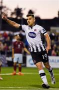 10 August 2018; Ronan Murray of Dundalk celebrates after scoring his side's third goal during the Irish Daily Mail FAI Cup First Round match between Dundalk and Cobh Ramblers at Oriel Park, in Dundalk. Photo by Ben McShane/Sportsfile