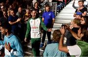 10 August 2018; Thomas Barr of Ireland ahead of his medal presentation after finishing third in the Men's 400m hurdles Final during Day 4 of the 2018 European Athletics Championships in Berlin, Germany. Photo by Sam Barnes/Sportsfile